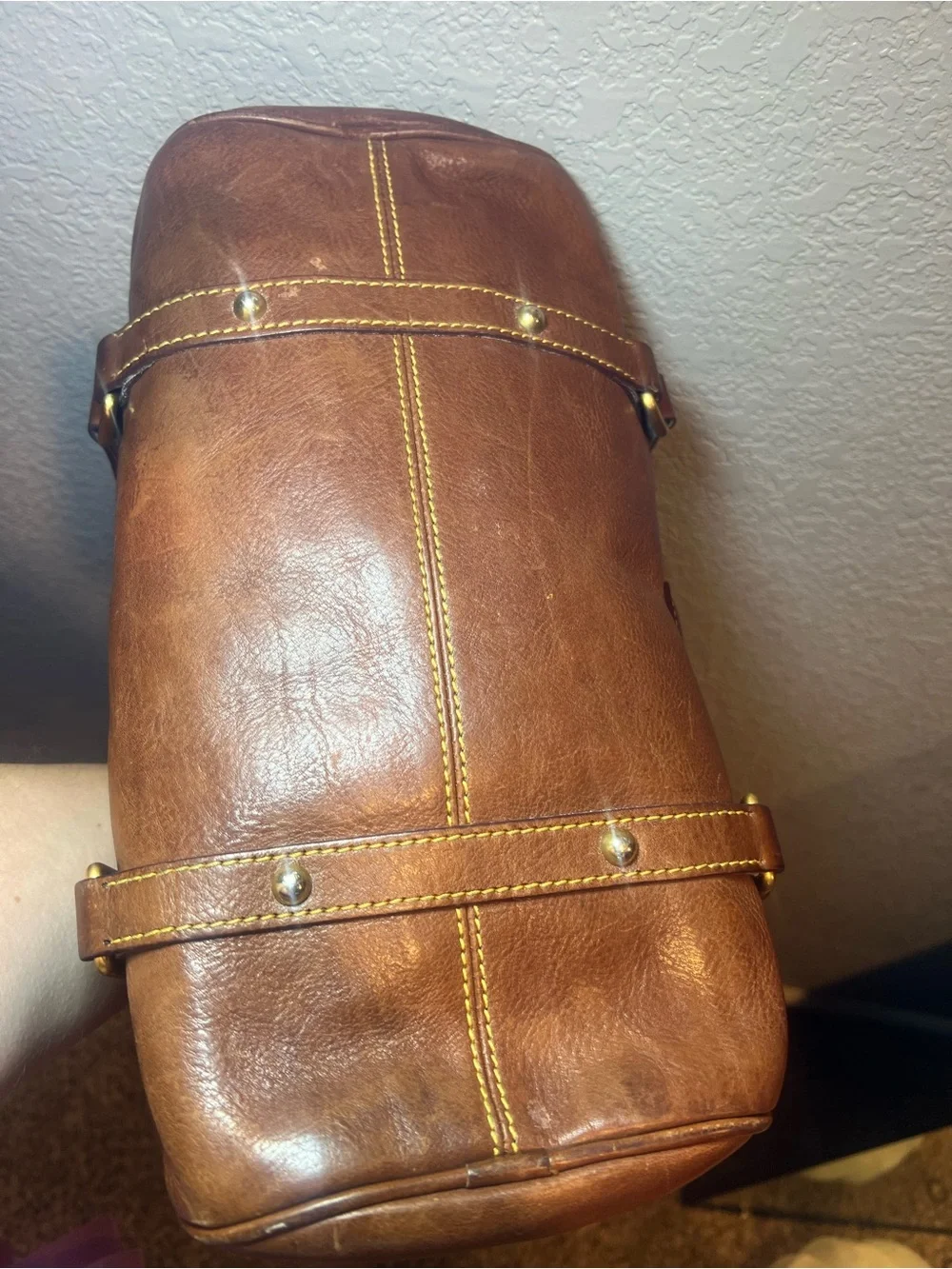 Dooney & Bourke Brown Leather Satchel